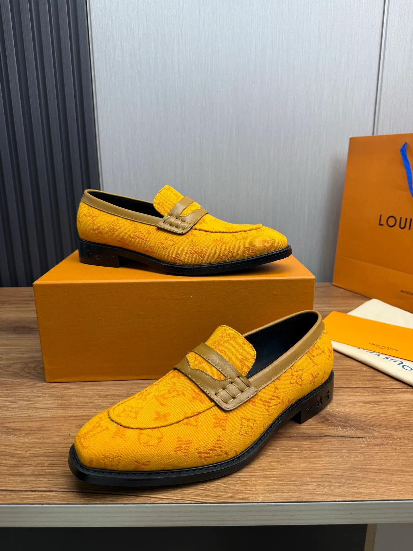 Factory 720💰 LV. Men's business casual leather shoes, all made of imported original brand leather, just to create a more comfortable wearing experience, original non-slip and wear-resistant outsole ✔️16-45 (38.45 non-refundable)